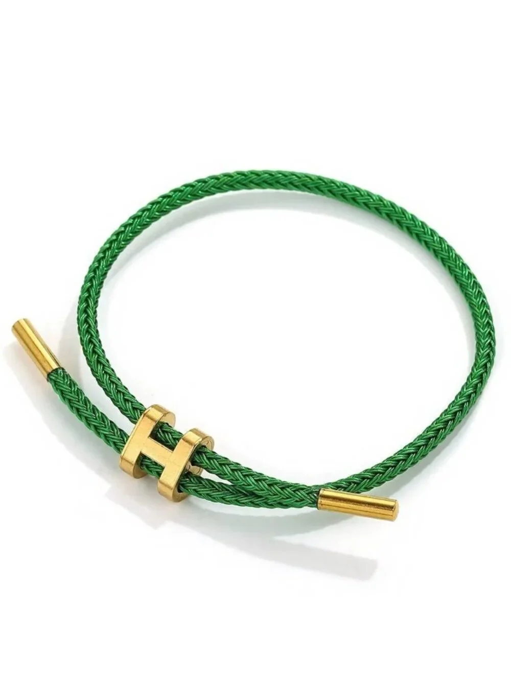 Green rope bracelet Q708